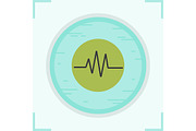 Cardiogram icon. Vector