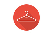 Clothes hanger icon. Vector