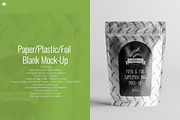 Paper/Plastic/Foil Blank Mock-Up