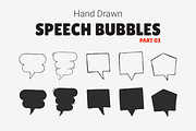 Hand Drawn Speech Bubbles [Part 03]