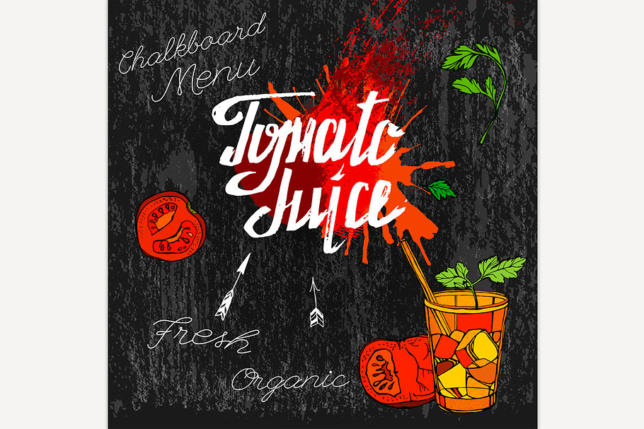 Tomato Juice Image in Illustrations - product preview 8