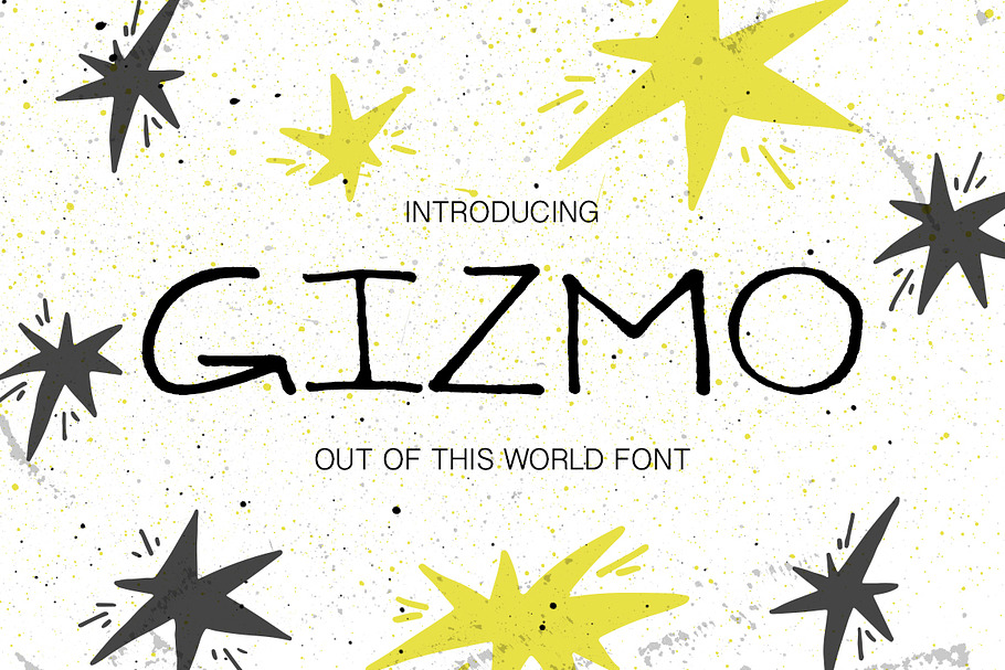 Gizmo - uppercase marker font in Display Fonts - product preview 8