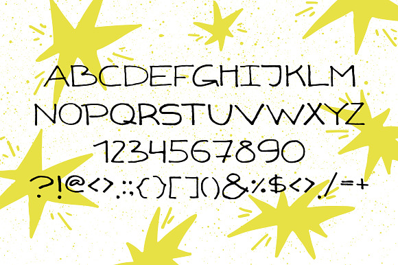 Gizmo - uppercase marker font in Display Fonts - product preview 2