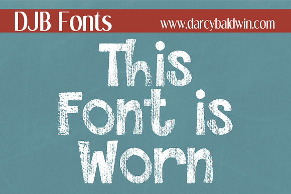 DJB This Font is Worn in Display Fonts - product preview 2