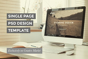 One Page PSD Template Design