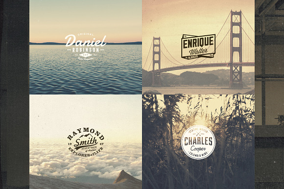 13 Name Based Vintage Logos Volume 6 in Logo Templates - product preview 3