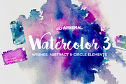 Watercolor Element & Texture Pack