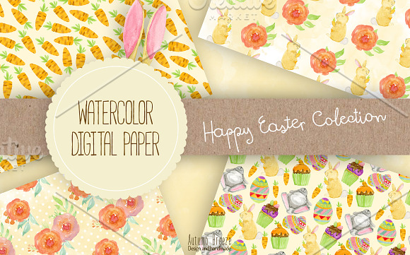 Easter digital paper in Patterns - product preview 1
