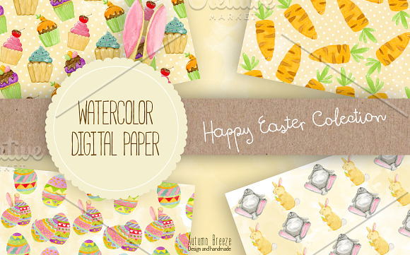 Easter digital paper in Patterns - product preview 2