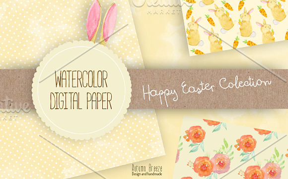 Easter digital paper in Patterns - product preview 3