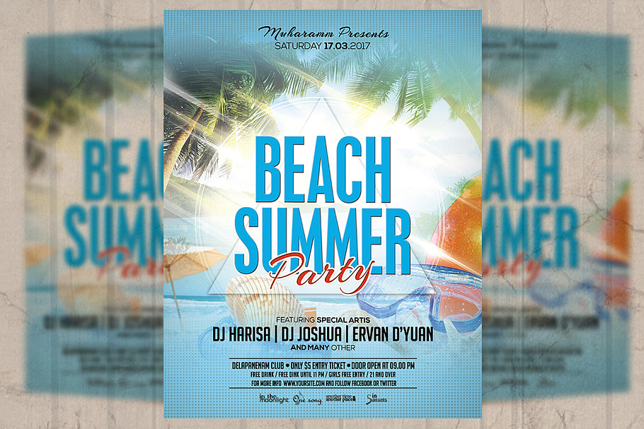 Summer Beach Party Flyer / Poster