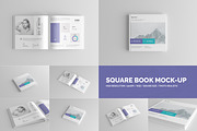 Square Book Mock-Up / Hardcover