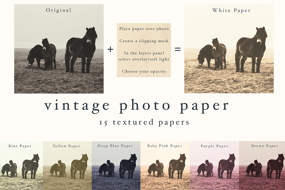 Vintage Photo Papers