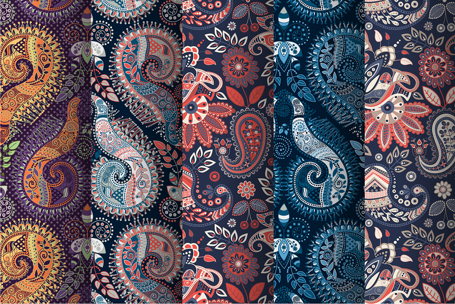 Indian seamless patterns in Patterns - product preview 8