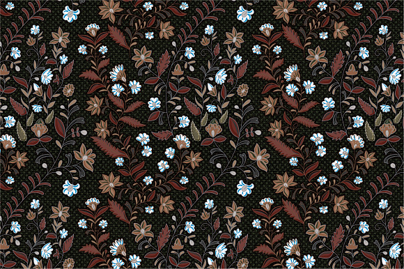6 Colorful Floral Seamless Patterns in Patterns - product preview 1