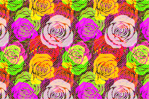 6 Colorful Floral Seamless Patterns in Patterns - product preview 5