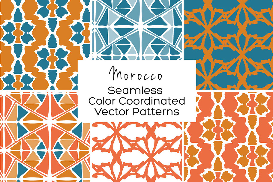 Morocco Seamless Vector Patterns