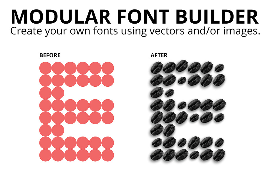 Modular Font Builder in Photoshop Shapes - product preview 8
