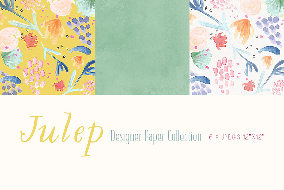 Digital Designer Papers - Julep