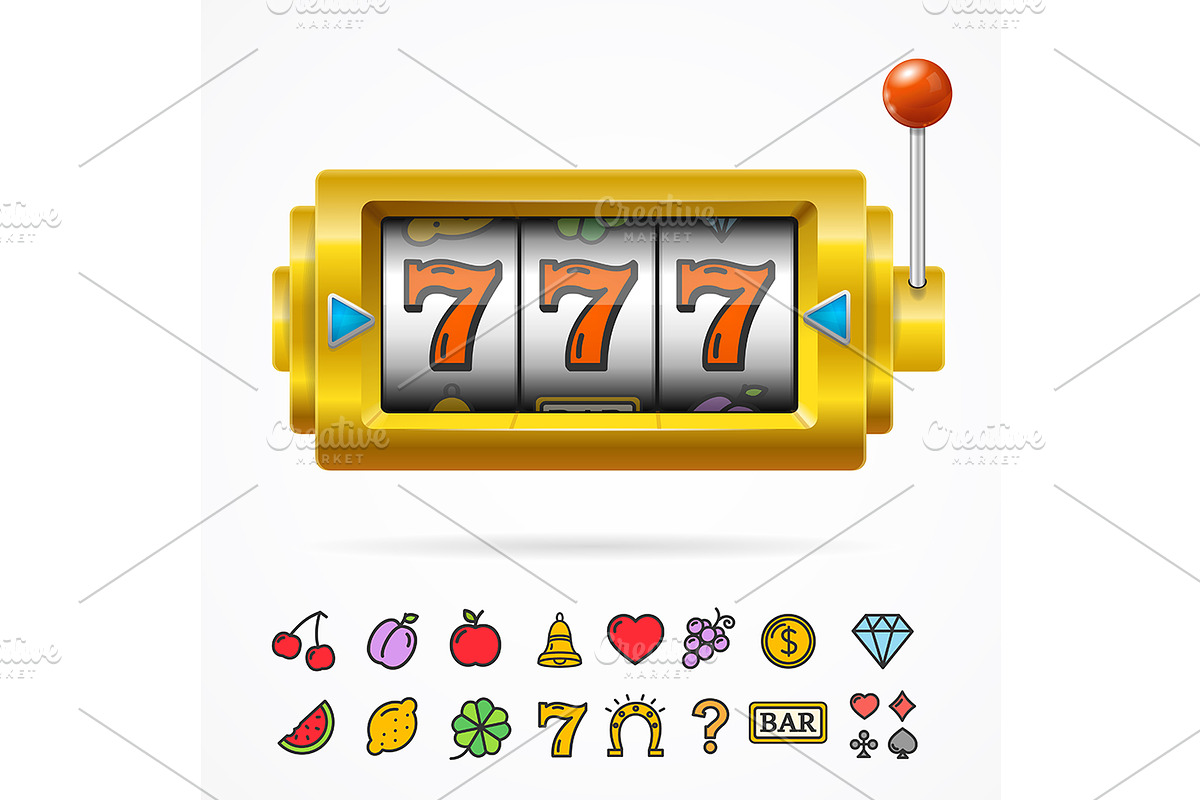 Slot Machine with One Arm in Illustrations - product preview 8