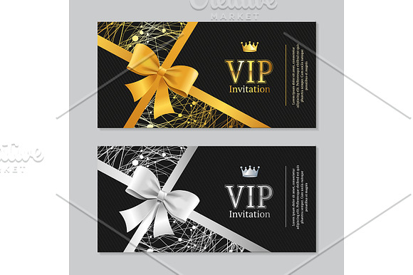 Vip Invitation and Card  in Illustrations - product preview 3
