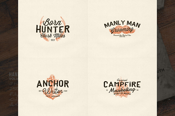 Hand Drawn Vintage Logos Volume 1 in Logo Templates - product preview 3