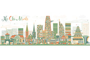 Abstract Ho Chi Minh Skyline