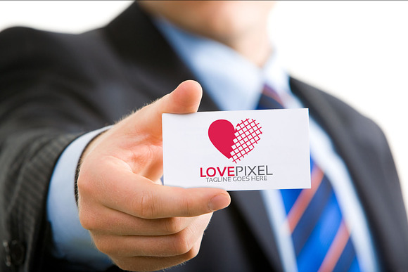 Love Pixel Logo in Logo Templates - product preview 2