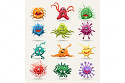 Cell disease vector icons