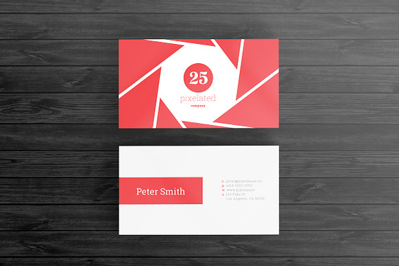 Photography Business Card Template in Business Card Templates - product preview 1