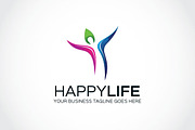 Happy life Logo Template