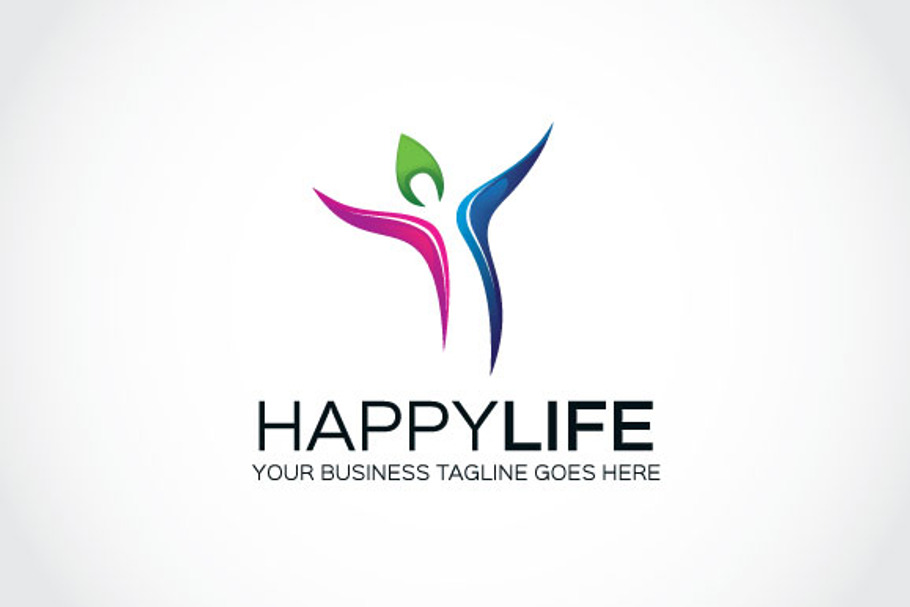 Happy life Logo Template in Logo Templates - product preview 8
