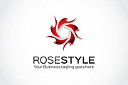 Rose Style Logo Template