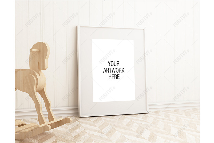 Nursery Poster Mockup Portrait in Print Mockups - product preview 8