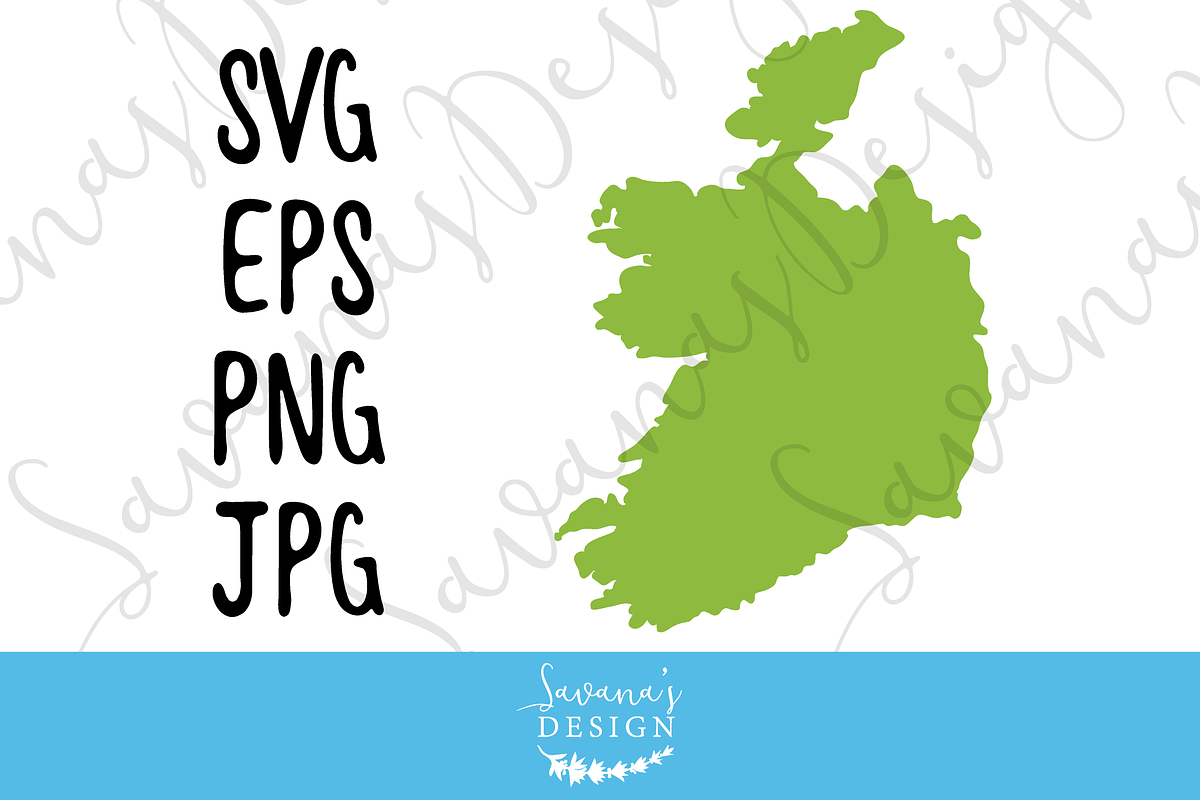 Ireland Map SVG, EPS, JPG, & PNG in Illustrations - product preview 8