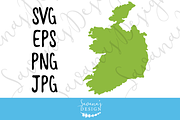 Ireland Map SVG, EPS, JPG, & PNG