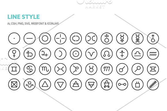 Ancient Symbols Icons in Graphics - product preview 1