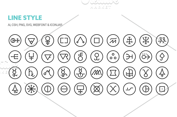 Ancient Symbols Icons in Graphics - product preview 3