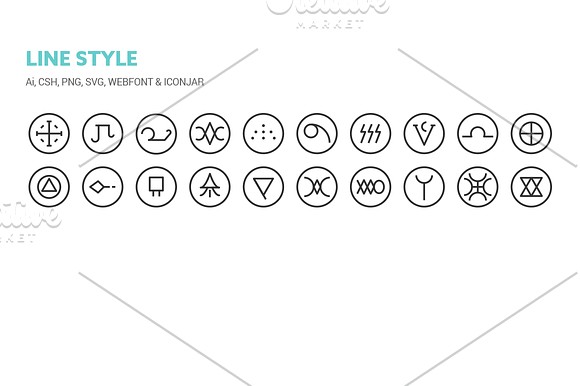 Ancient Symbols Icons in Graphics - product preview 5