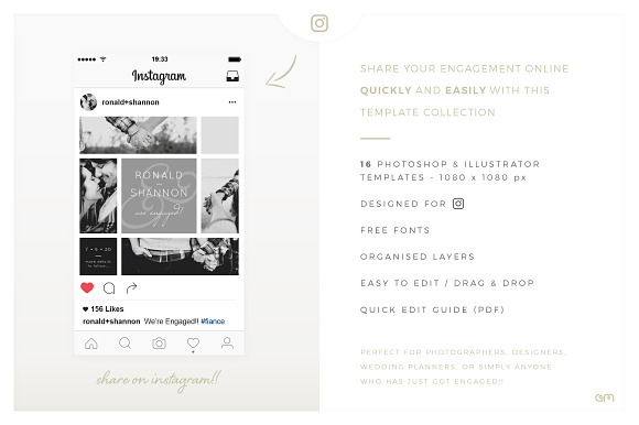 Storyboards / Engagement in Instagram Templates - product preview 1