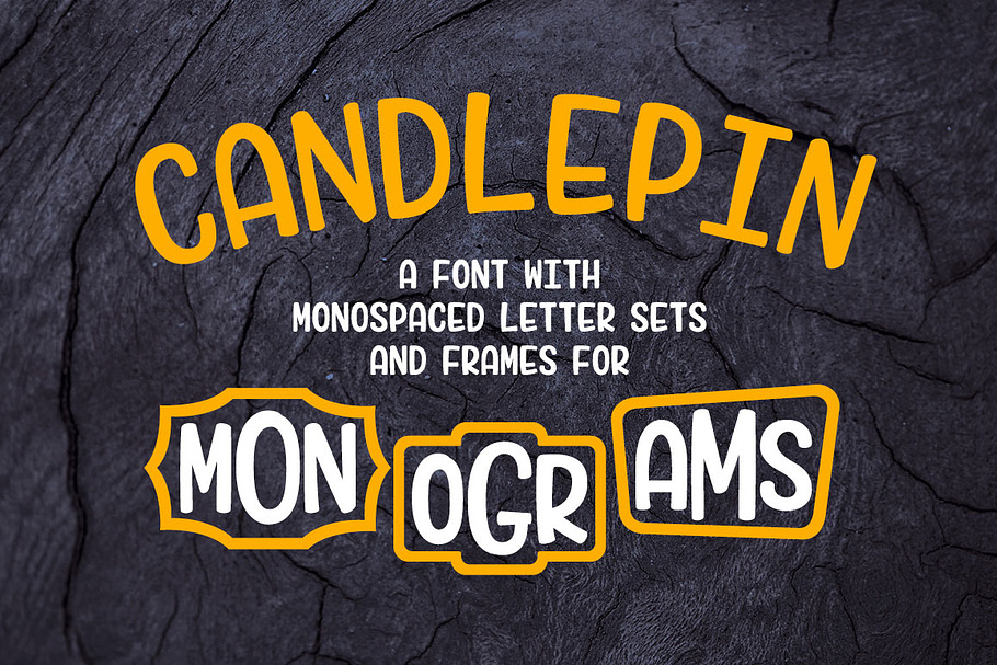 Candlepin: make fun monograms! in Fun Fonts - product preview 8