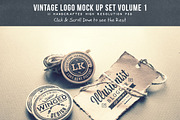 Vintage Logo Mock Up Set Volume 1
