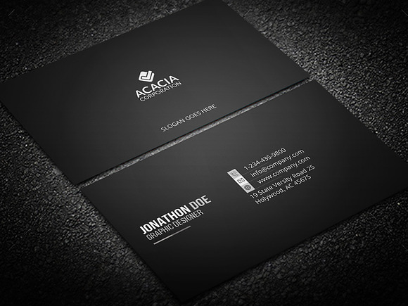 2V Business Card in Business Card Templates - product preview 1