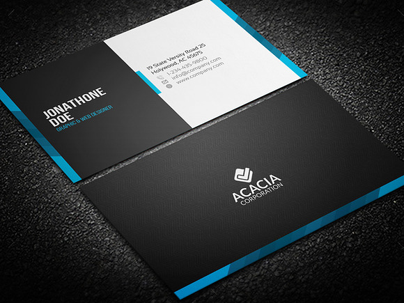 Trav Business Card in Business Card Templates - product preview 2