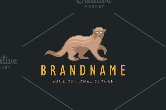 Honey Badger Logo in Logo Templates - product preview 1