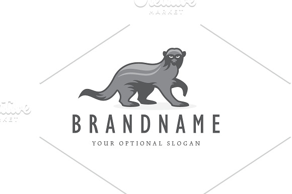 Honey Badger Logo in Logo Templates - product preview 2