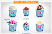 Frozen Custard Cup Mockup