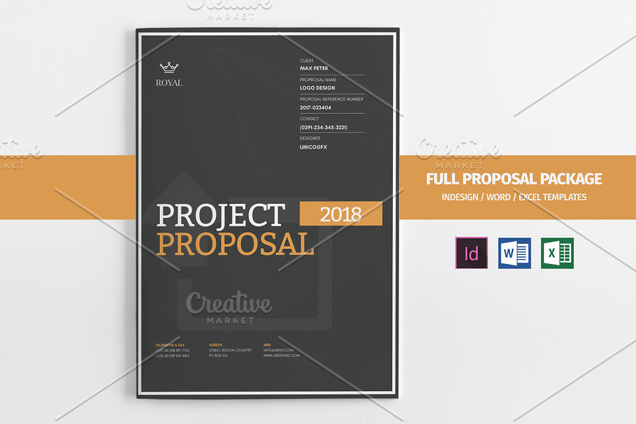 31 Page Full Proposal A4 / US Letter in Stationery Templates - product preview 8