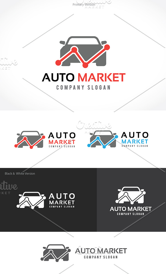 Auto Market in Logo Templates - product preview 2