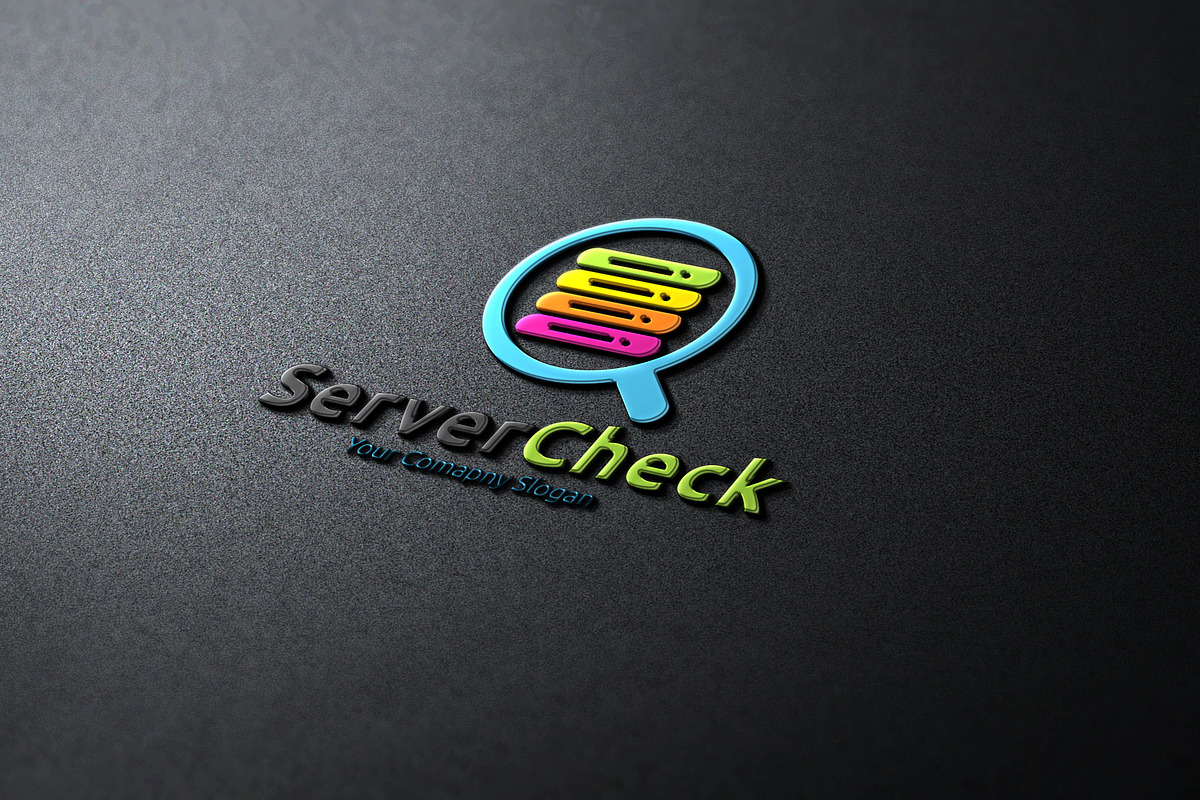 Server Check in Logo Templates - product preview 8